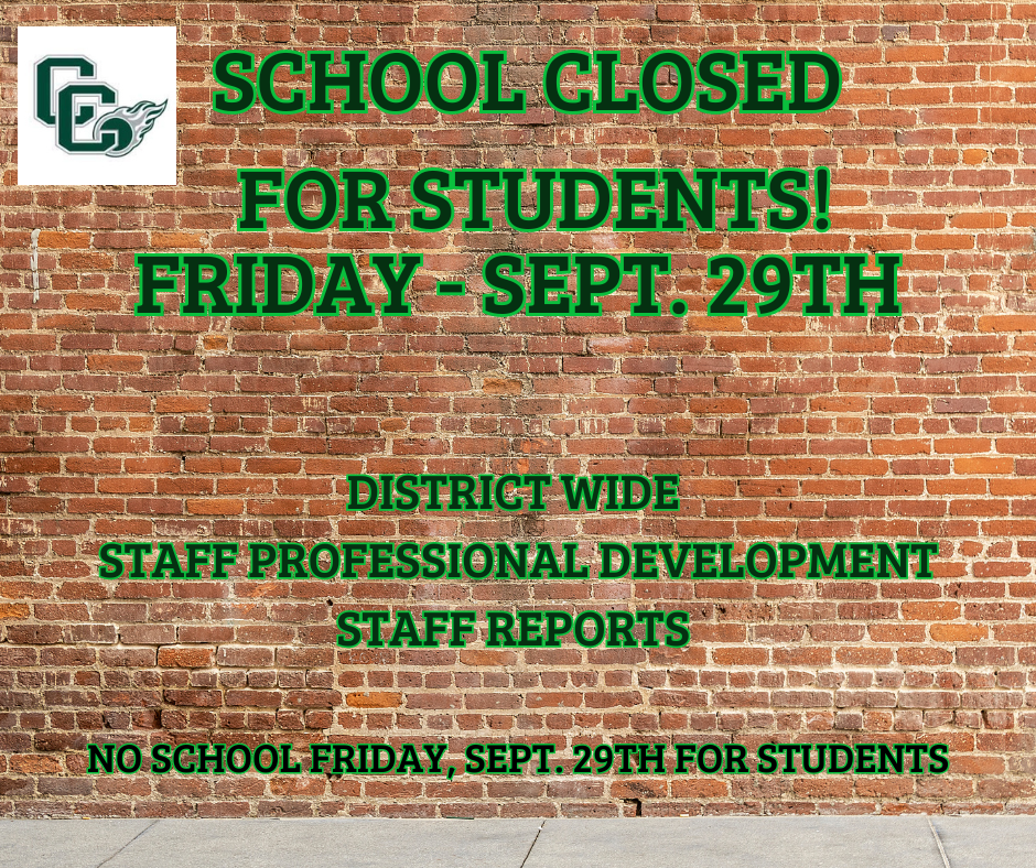 No School Sept 29th 